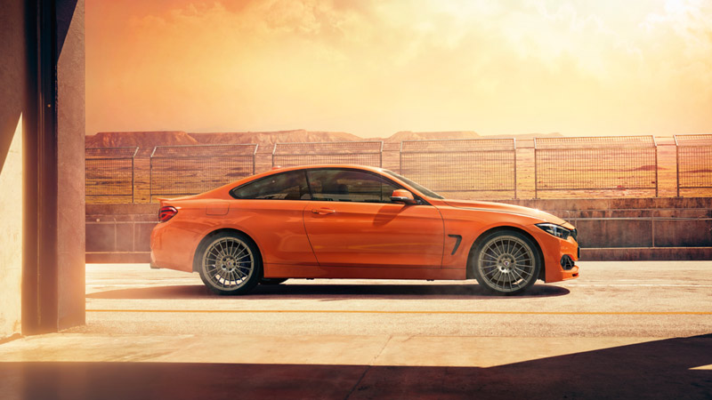 BMW ALPINA B4S - pomarańczowe BMW