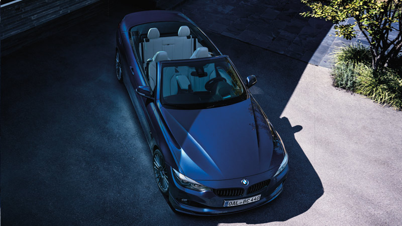BMW ALPINA B4S - BMW Cabrio widok z góry